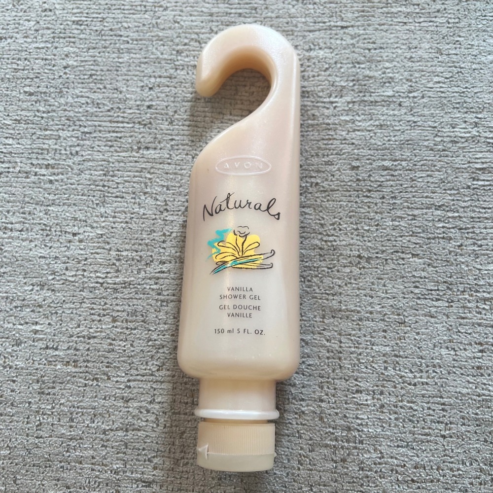 Avon Naturals Vanilla‎ Shower Gel 5 oz Hook Bottle Vintage 2002 New